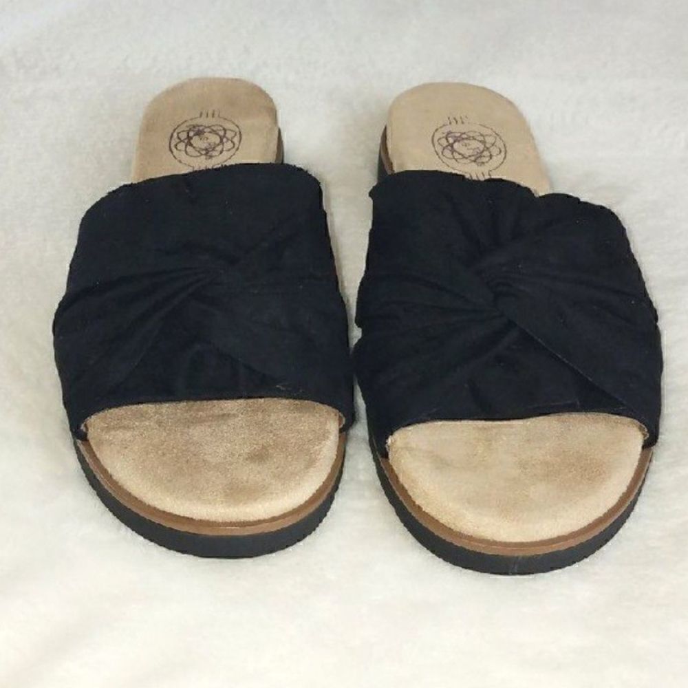 Hocus Pocus Black Kylee Slip On Sandals - Picture 3 of 10